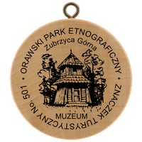 Turistická známka č. 501 - Orawski Park Etnograficzny