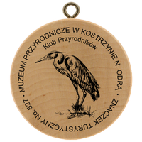 Turistická známka č. 527 - Muzeum Przyrodnicze w Kostrzynie nad Odrą