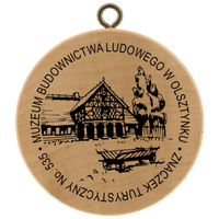 Turistická známka č. 535 - Muzeum Budownictwa Ludowego w Olsztynku