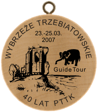 Turistická známka (PL) č. 804 - Guide tour 40 Lat PTTK na Wybrzeżu Trzebiatowskim