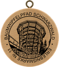 Turistická známka č. 11 - BAUMWIPFELPFAD SCHWARZWALD