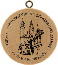 Turistická známka č. 63 - Marktkirche Goslar