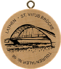 Turistická známka č. 66 - LATHEN . ST. VITUS BRÜCKE