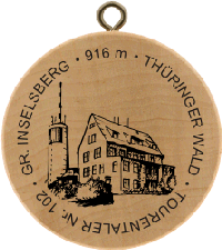 Turistická známka č. 102 - Gr. Inselsberg