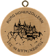 Turistická známka č. 231 - BURG HOHENZOLLERN