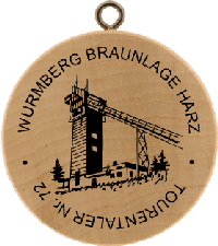 Turistická známka č. 72 - Wurmberg Braunlage Harz