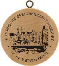 Turistická známka (DE) č. 0021 - Hamburg - historische Speicherstadt