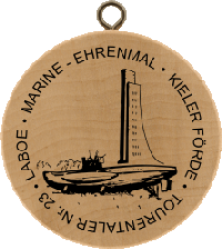 Turistická známka (DE) č. 0023 - Laboe - Marine-Ehrenmal
