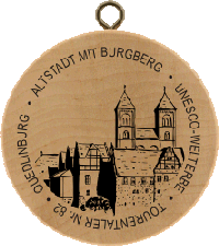 Turistická známka (DE) č. 0082 - Quedlinburg - Altstadt mit Burgberg