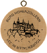 Turistická známka (DE) č. 0231 - Burg Hohenzollern