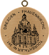 Turistická známka (DE) č. 0281 - Dresden - Frauenkirche