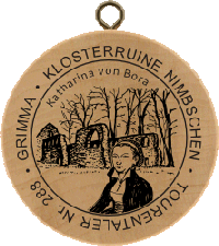 Turistická známka (DE) č. 0288 - Grimma - Klosterruine Nimbschen