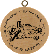 Turistická známka (DE) č. 0433 - Burg Pappenheim