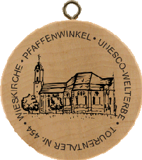 Turistická známka (DE) č. 0454 - Wieskirche - Pfaffenwinkel