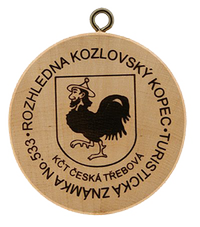 Turistická známka č. 533 - Kozlovský kopec