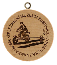Turistická známka č. 666 - Železniční muzeum Zubrnice