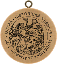 Turistická známka č. 1320 - Ostrá - Historická vesnice