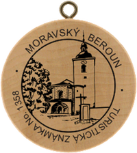 Turistická známka č. 1358 - Moravský Beroun