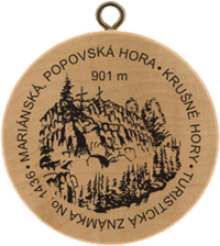 Turistická známka č. 1436 - Popovská hora-Mariánská