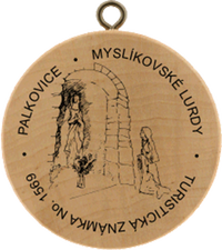 Turistická známka č. 1569 - Palkovice - Myslíkovské Lurdy
