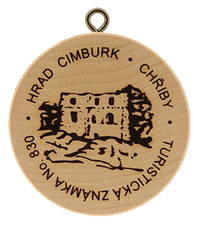 Turistická známka č. 830 - Cimburk - Chřiby