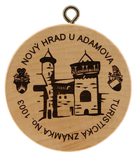 Turistická známka č. 1003 - Nový hrad u Adamova