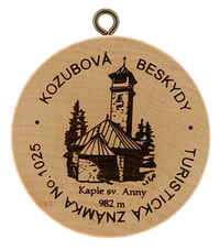 Turistická známka č. 1025 - Kozubová
