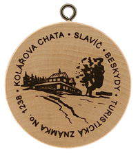 Turistická známka č. 1238 - Kolářova chata Slavíč