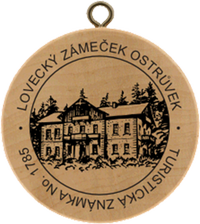 Turistická známka č. 1785 - Lovecký zámeček Ostrůvek