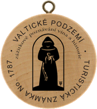 Turistická známka č. 1787 - Valtické Podzemí