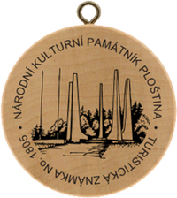 Turistická známka č. 1805 - Národní kulturní památník Ploština