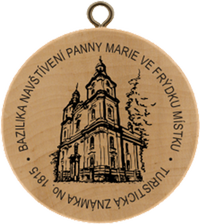 Turistická známka č. 1815 - Bazilika Navštívení Panny Marie ve Frýdku Místku