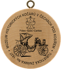 Turistická známka č. 1827 - Muzeum historických kočárů v Čechách pod Kosířem
