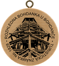Turistická známka č. 1828 - Rozhledna Bohdanka u Bohdanče
