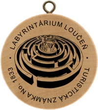 Turistická známka č. 1833 - Labyrintárium Loučeň