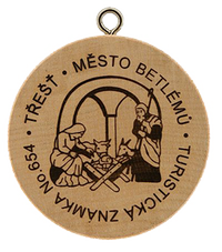 Turistická známka č. 654 - Město betlémů Třešť