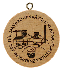 Turistická známka č. 662 - Důl Mayrau Vinařice u Kladna