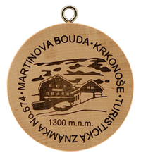 Turistická známka č. 674 - Martinova bouda