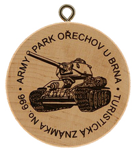 Turistická známka č. 696 - Army park Ořechov u Brna