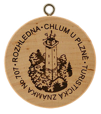 Turistická známka č. 707 - Chlum u Plzně