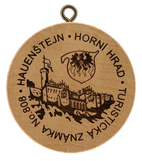 Turistická známka č. 808 - Hauenštejn - Horní hrad