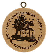 Turistická známka č. 850 - Kaple svaté Barbory Chřiby