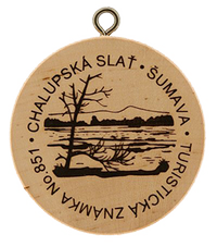 Turistická známka č. 851 - Chalupská slať
