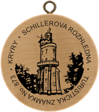 Turistická známka č. 873 - Schillerova rozhledna - Kryry