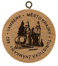 Turistická známka č. 882 - Vamberk město krajky