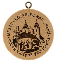 Turistická známka č. 883 - Kostelec nad Orlicí