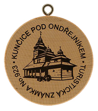 Turistická známka č. 923 - Kunčice pod Ondřejníkem