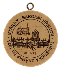 Turistická známka č. 1033 - Barokní hřbitov Střílky