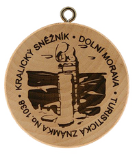 Turistická známka č. 1038 - Kralický Sněžník - Dolní Morava