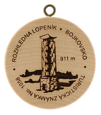 Turistická známka č. 1058 - Lopeník - Bojkovsko